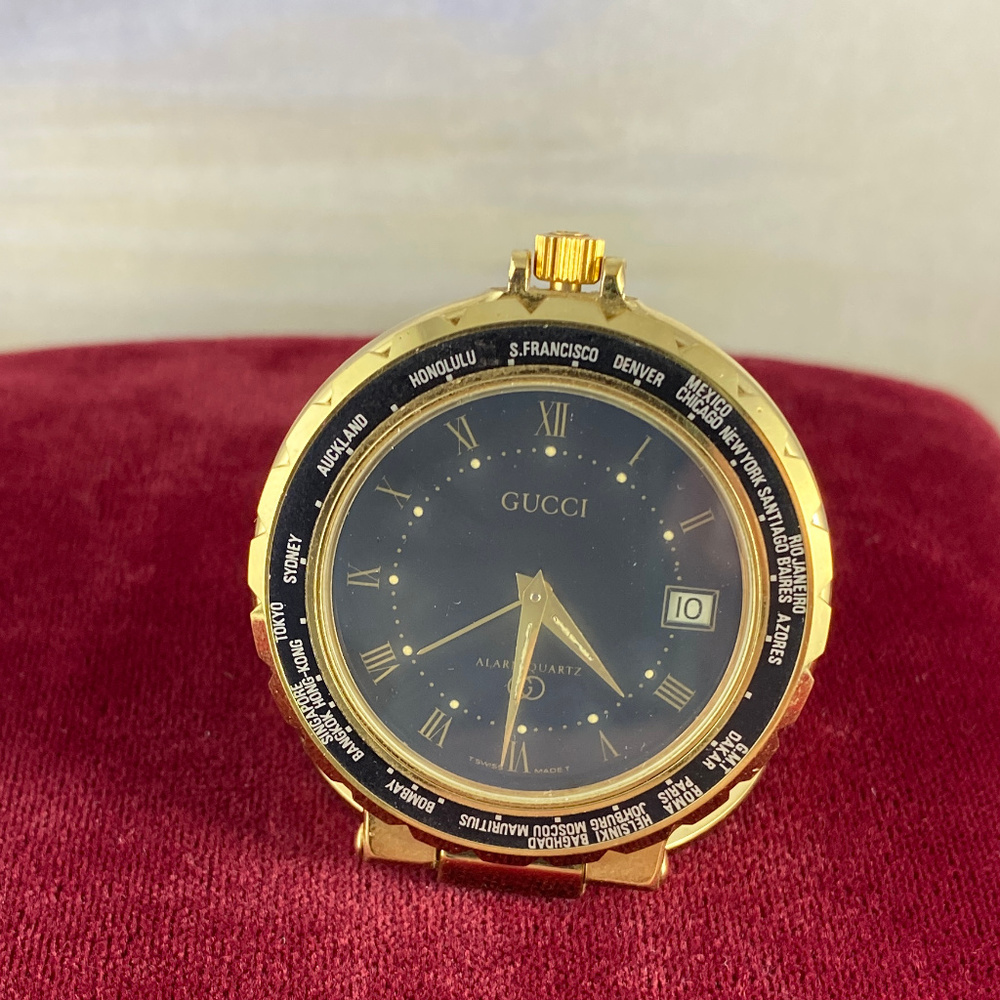 Vintage Gucci World Alarm Clock or Desk Clock